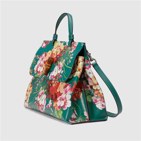 gucci blooms mini top handle|Gucci Mini bamboo top handle tote bag.